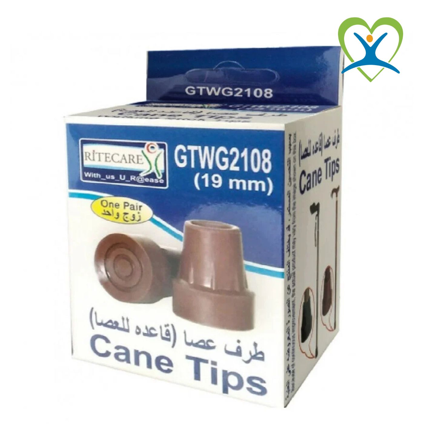 طرف عصا (قاعدة للعصا) 19سم