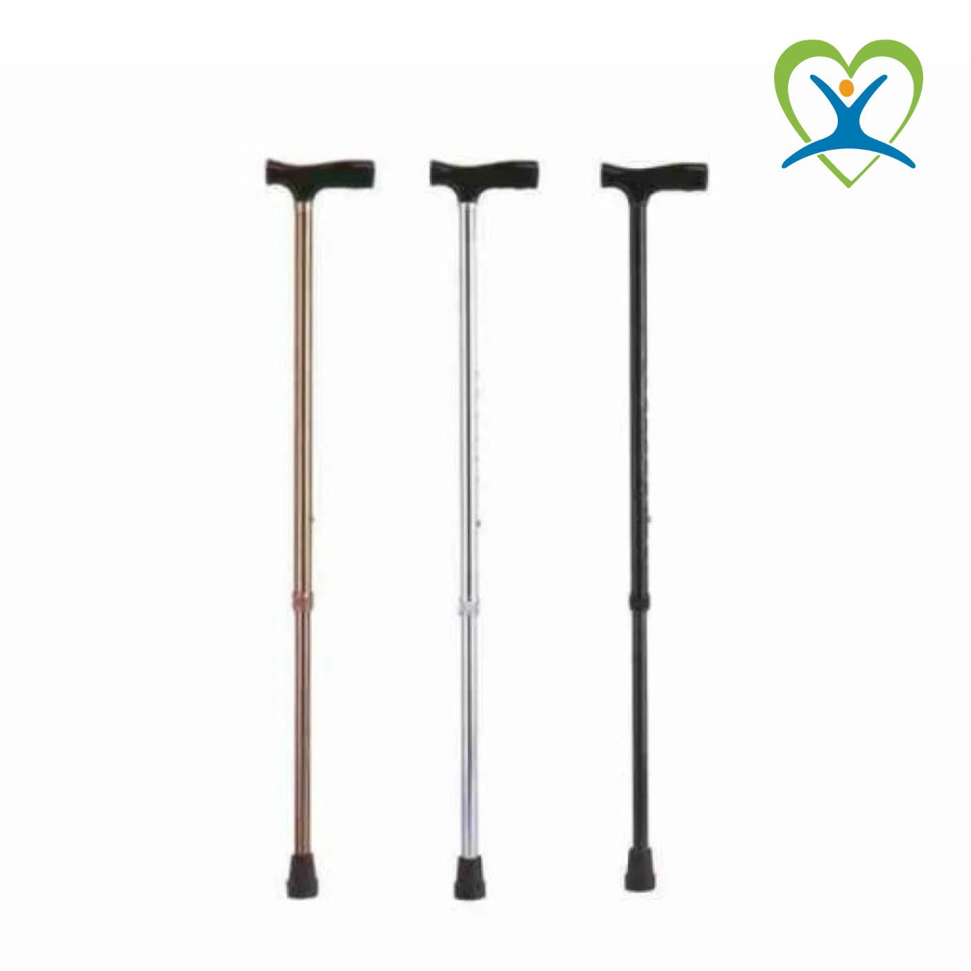 عكاز اسود بأستك ينطوى