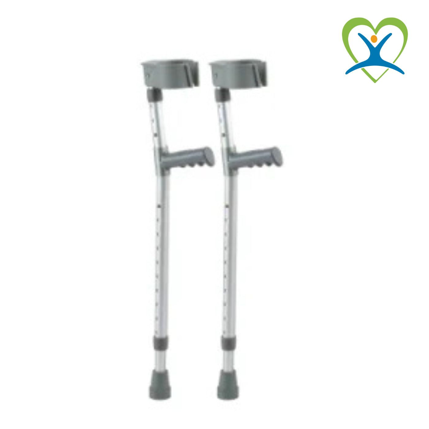 عكاز معصم قبضة معدنية مفتوحة (زوج) GT3004